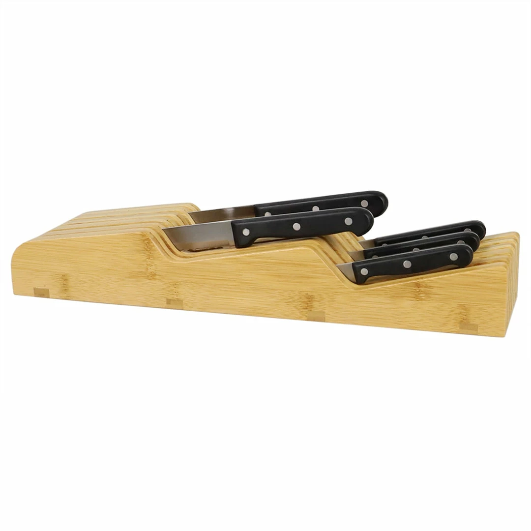 Deals π Home Basics Contemporary Wave Horizontal In Drawer Bamboo Knife Block, Natural π€© 3 Deals π Home Basics Contemporary Wave Horizontal In Drawer Bamboo Knife Block, Natural π€©