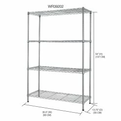 Cheapest 🔥 Home Basics 4 Tier Steel Wire Shelf Rack, Chrome 🛒 -Home Basics Sales e770b61a3c8a4bb3812c60f50ee1c0bf 1080x