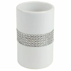 Brand new 👍 Home Basics 4 Piece Ceramic Luxury Bath Accessory Set with Stunning Sequin Accents, White ⭐ -Home Basics Sales e8abe701569a450ba4a264f5b3aa7c90 1080x