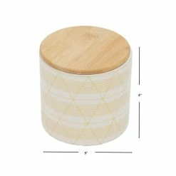 Deals ✔️ Home Basics Diamond Stripe Small Ceramic Canister with Bamboo Top ✔️ -Home Basics Sales ea5cc071091147329d59c1c7e0fe8b85 1080x