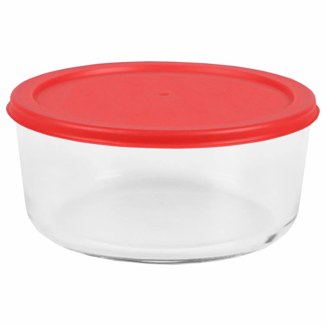 Best Pirce โญ Home Basics Round 55 oz. Borosilicate Glass Food Storage Container with Red Lid ๐ฅฐ 3 Best Pirce โญ Home Basics Round 55 oz. Borosilicate Glass Food Storage Container with Red Lid ๐ฅฐ