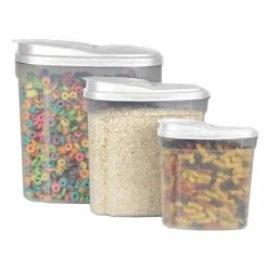 Buy 🎁 Home Basics 3 Piece Plastic Containers 🎁