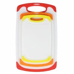 Discount 🧨 Home Basics Non-Slip 3 Piece Plastic Cutting Board with Deep Juice Grooves 😉