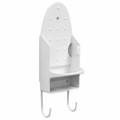 Promo ✨ Home Basics Wall Mount Ironing Board with Built-In Accessory Hooks, White 💯