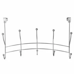 Best Pirce 🌟 Home Basics Shelby 5 Hook Over the Door Hanging Rack, Silver 🛒 -Home Basics Sales eefd5865399242b3aafccf7f06d2678d 1080x