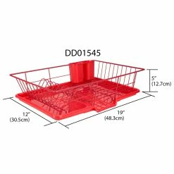 Hot Sale โ๏ธ Home Basics 3 Piece Rust-Resistant Vinyl Dish Drainer with Self-Draining Drip Tray, Red ๐ 12 Hot Sale โ๏ธ Home Basics 3 Piece Rust-Resistant Vinyl Dish Drainer with Self-Draining Drip Tray, Red ๐ -Home Basics Sales f03fd3cabc984dfd87a0c563339d1b40 e60706b8 8a81 4f52 9863 906e68b26dd2 1080x