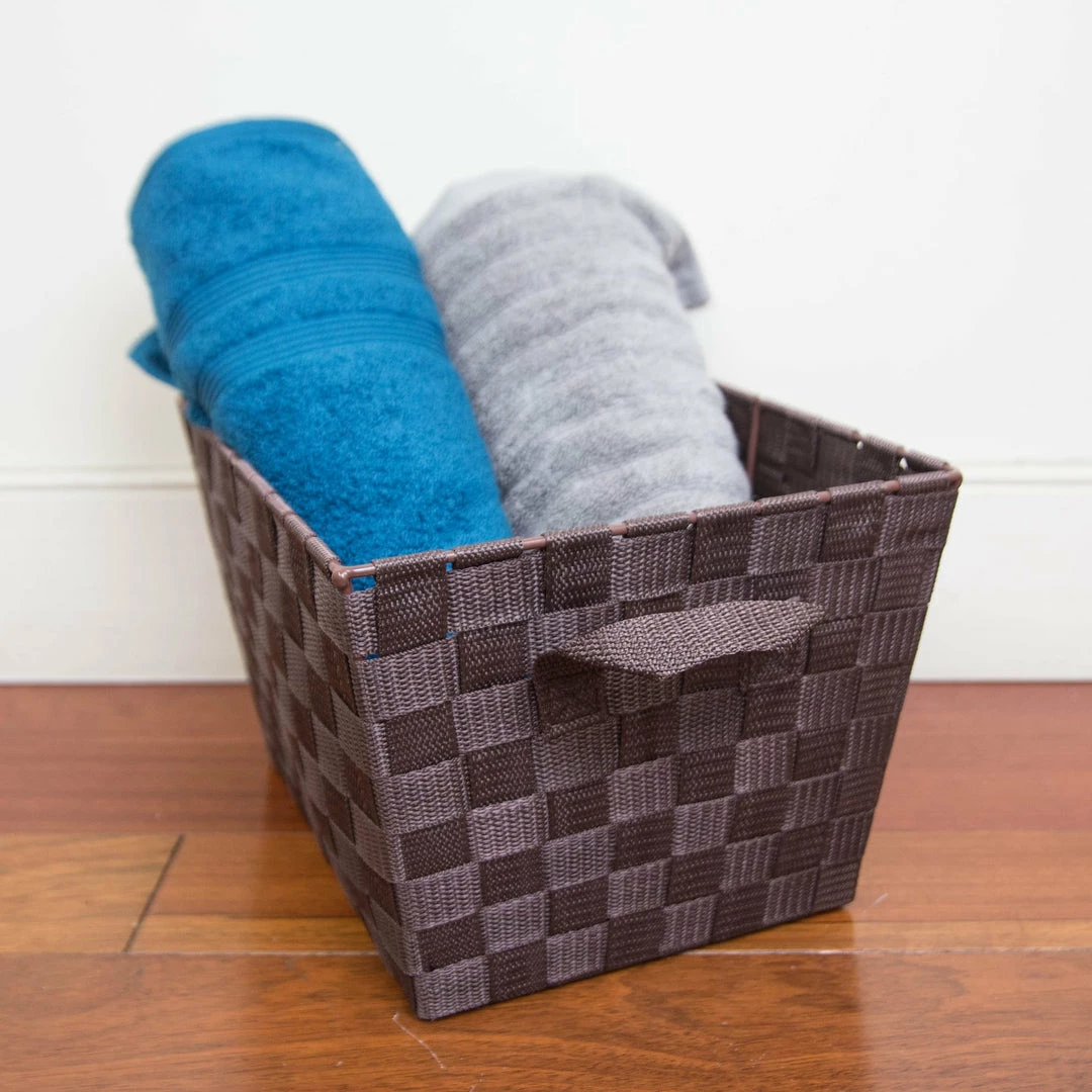 Top 10 ๐ Home Basics Polyester Woven Strap Open Bin, Brown โญ 5 Top 10 ๐ Home Basics Polyester Woven Strap Open Bin, Brown โญ - Image 3