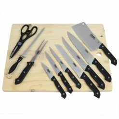 Hot Sale 🔔 Home Basics 10 Piece Knife Set with Cutting Board 🤩