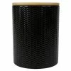 Budget 🔔 Home Basics Wave Medium Ceramic Canister, Black ✨ -Home Basics Sales f50e46d98b254dccbe852c19733ac969 1080x