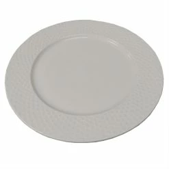 Outlet ✔️ Home Basics Embossed Honeycomb 10.5" Ceramic Dinner Plate, White 🤩 -Home Basics Sales f7220089d8944fc5999875c50add40b9 1080x