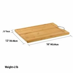 Best Sale ๐ Home Basics 12" x 16" Bamboo Cutting Board with Juice Groove and Stainless Steel Handle ๐ฅ 13 Best Sale ๐ Home Basics 12" x 16" Bamboo Cutting Board with Juice Groove and Stainless Steel Handle ๐ฅ -Home Basics Sales f92b457e6f554b51ad0dc5cdef02cecc 1080x