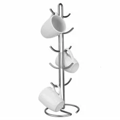 Hot Sale 😍 Home Basics Simplicity 10 Hook Steel Mug, Satin Nickel ⌛ -Home Basics Sales f93eb1f0e19a4994acbbb69aee140856 1080x