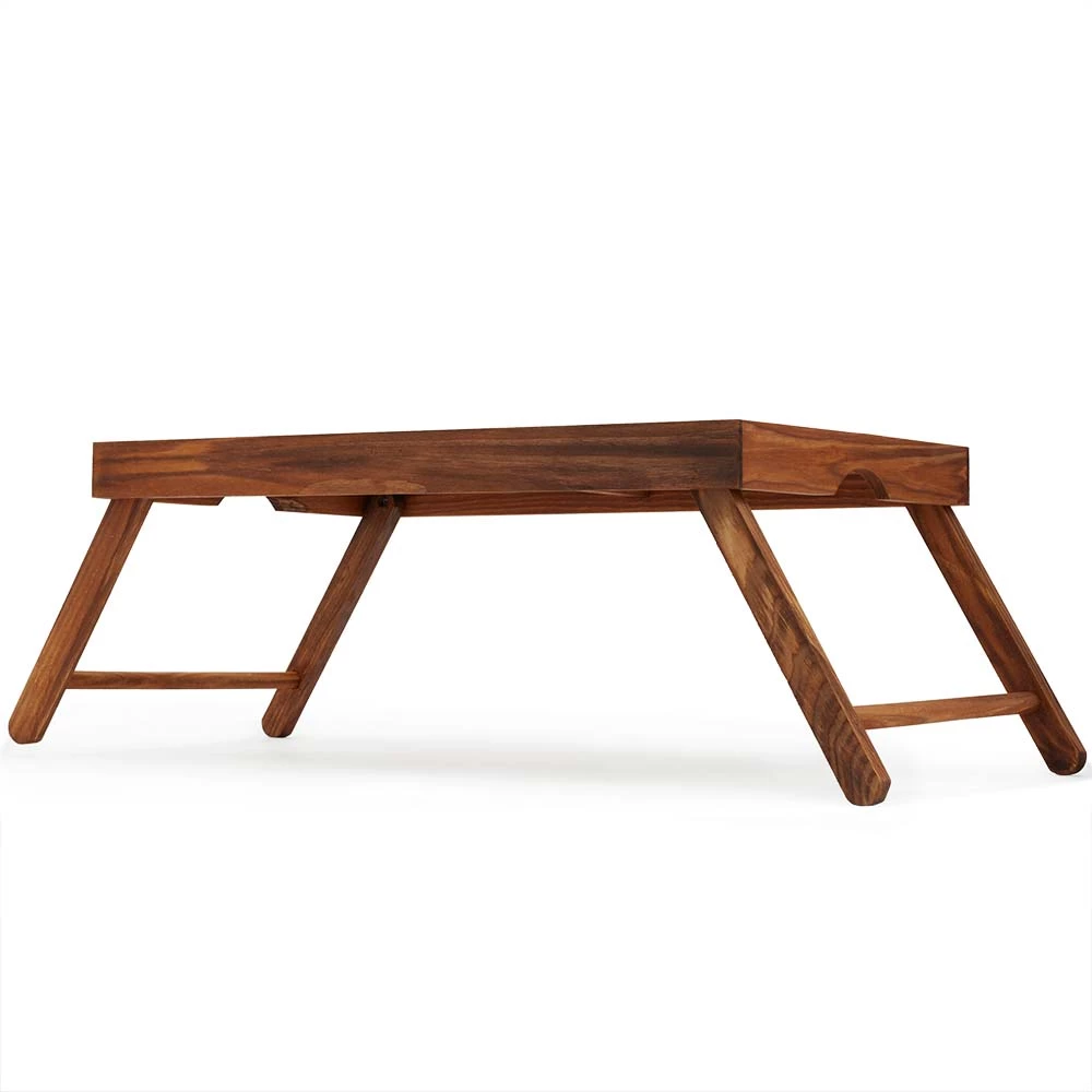 Wholesale 🎉 Home Basics Folding Multi-Purpose Rustic Bed Tray with Carved Handles, Pine 😍 6 Wholesale 🎉 Home Basics Folding Multi-Purpose Rustic Bed Tray with Carved Handles, Pine 😍 - Image 4