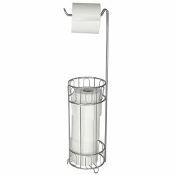 Best reviews of ๐ Home Basics Unity Free-Standing Dispensing Toilet Paper Holder, Silver ๐