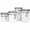 Top 10 🎁 Home Basics 4 Piece Canister Set with Stainless Steel Tops ✨