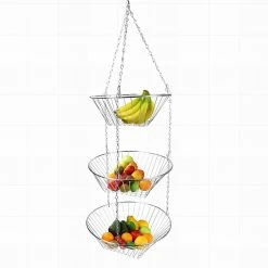 Promo 👍 Home Basics 3 Tier Wire Hanging Round Fruit Basket, Chrome ⭐ -Home Basics Sales fd00231cd04b4b67a9dbb8faca9f80c5 54bd9917 164e 4dfb 8990 7d4244c425a1 1080x