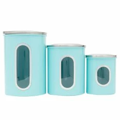 Deals ⌛ Home Basics 3 Piece Stainless Steel Top Canisters with Windows, Turquoise ❤️ 10 Deals ⌛ Home Basics 3 Piece Stainless Steel Top Canisters with Windows, Turquoise ❤️ -Home Basics Sales fd63a09f7337415b9e4ed0bf1718b3ec 1080x