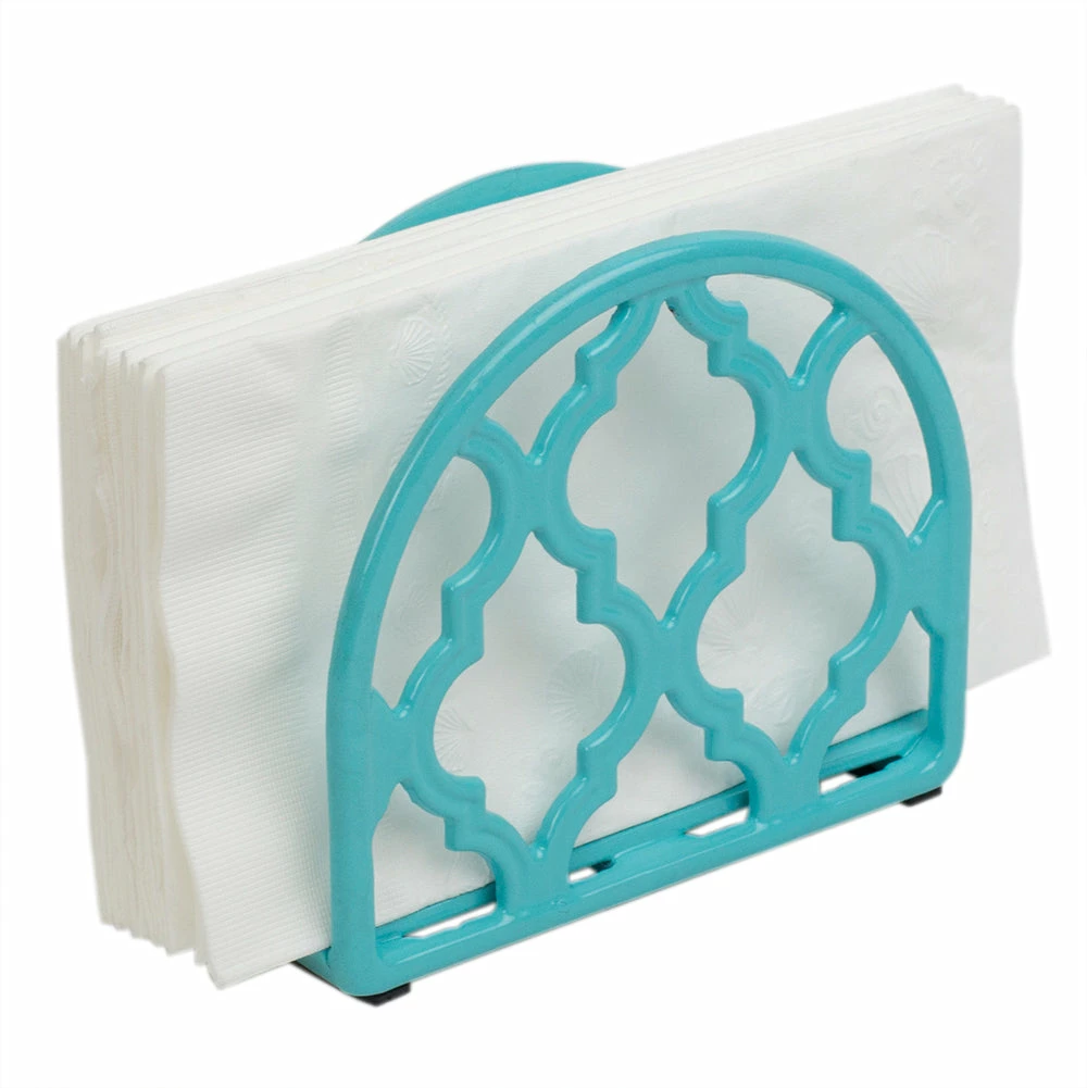 Promo ๐ฅฐ Home Basics Lattice Collection Cast Iron Napkin Holder, Turquoise ๐ 3 Promo ๐ฅฐ Home Basics Lattice Collection Cast Iron Napkin Holder, Turquoise ๐