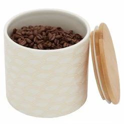 Promo 🤩 Home Basics Scallop Small Ceramic Canister with Bamboo Top ⌛ -Home Basics Sales ffe2f973eea64a71812d3bcdded01722 1080x